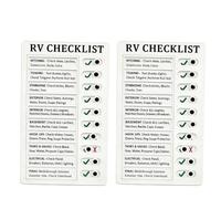Fdit 2pcs RV Checklist Board, Detachable Lightweight Chore Chart Memo Board Task Planning Tool with Slider for RV Home Office