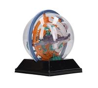 Fdit 3D Maze Ball Intellect Educational Development Patience Upgrade Toy for Kids Ages 6+, Plastic Base (100 Obstacles)