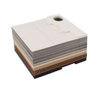 Fdit 3D Memo Pad, Castle Sticky Note Desktop Ornament with Light, Creative Hand Torn Paper Sculpture Notepad for Office Supplies, Gift, Home Decoration