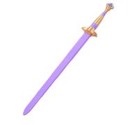 Fdit 3D Printed Cosplay Sword, 87cm Purple PLA Prop Weapon for Anime Halloween Costume Easy Assembly Comic Con Sword (No Rune)