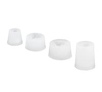 Fdit 4 Pack Rockery Stone Shape Silicone Molds Transparent Resin Casting Mold for Jewelry Pendants UV Resin Crystal Drop Glue Craft Nonstick Reusable