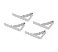 Fdit 4 Pcs Heavy Duty Stainless Steel Table Cloth Clips, Windproof Anti-Slip Clamps for Picnic Wedding Restaurant 10.5x7cm Holds 6cm Thick Tables