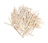 Fdit 400 Pcs Natural Wood Popsicle Sticks 114x10x2mm Smooth Rounded Edges Craft Sticks with Bulk Pack for DIY Art Projects Classroom Building (515)