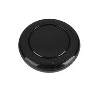 Fdit 433MHz Wireless Remote Transmitter, EV1527 1 Button Round RF Remote Control with 20-80m Range Wall Mounted Black Transmitter for Garage Door Switch (Black)
