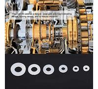 Fdit 500pcs Nylon Flat Washer Gasket Kit with Box - Durable Plain Washers for Preventing Leakage - Ideal for Spacer, Locking, and Vibration Reduction M2-M6 (White)