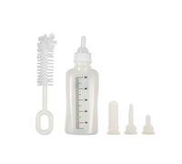Fdit 50ML Pet Baby Bottle Set with 3 Nipples and 1 Cleaning Brush Pet Nurser Bottle Kit for Dog Cat