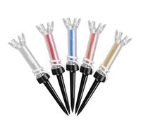 Fdit 5Pcs Multi-color Tees High-tech Material Magnetic Tee Practice Tool for Training Aid Drive Distance Plastic Shown
