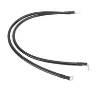 Fdit 6AWG Battery Power Inverter Cable with Both Ends, High Safety and Multi-functional Applicability, for Motorcycles, Cars and Tractors, Copper and Silicone Material (30cm / 11.81in)