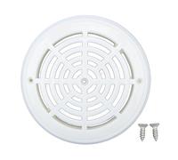 Fdit 8 Inch Plastic Inground Swimming Pool Main Drain Cover, Replacement Pool Drain Cover with Screws Efficient Circular Design for Water Clarity Safety