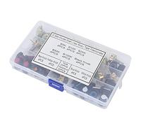 Fdit 80 Pieces with 80 Pieces with, Adjustable Conical Kit for Audio Control, B5K B10K B20K B50K B100K, Upper Setting for Lights and Other Adudio Equipment Projects