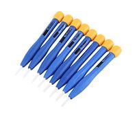 Fdit 8pcs Screwdriver Set Precision Adjustable Frequency Screwdriver Anti-Static Plastic Ceramic Set Home Handheld Tools
