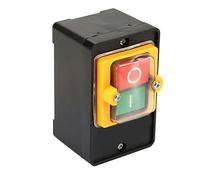 Fdit AC220V/380V 10A Push Button Switch, Direct Switch Without Contactor, Easy Wiring ON/OFF Pushbutton for Mechanical Equipment, Textile Machinery