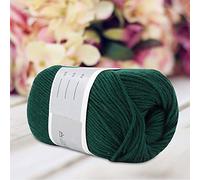 Fdit Acrylic Milk Thread, Soft Anti Pilling Yarn for Hand Knitting, with 12 Colors, Weaving Scarves Shawls Sweaters Hats Shoes Seat Cushions (44 Dark Green)