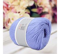 Fdit Acrylic Milk Thread, Soft Anti Pilling Yarn for Hand Knitting, with 12 Colors, Weaving Scarves Shawls Sweaters Hats Shoes Seat Cushions (12 Light Blue)