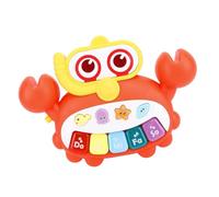 Fdit Adorable Baby Light Up Piano Keyboard Toy, Crab Shape Music Learning Instrument for Baby Girls and Boys, Portable Mini Piano Toy for Fun Learning Experience