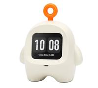 Fdit AI Voice Robot Interactive Robot Toy Smart Chat Companion with 37 Languages Alarm Clock for Kids Learning (White)