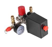 Fdit Air Compressor Pressure Switch Gauge Double Safety Valve Pressure Control with 120 Psi Pressure Regulator 230 V
