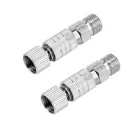 Fdit Airbrush Coupling Thread Alloy Metal Quick Disconnect Connector with Rotatable Joint for Airbrush Hose Air Compressor Connection System