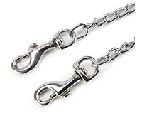 Fdit Aluminum Alloy Double Head Dog Leash Lead for Walking Two Dogs 40cm 50cm 60cm 70cm with Adjustable Widths 2.5cm 3.0cm 3.5cm 4.0cm (Assorted Color)