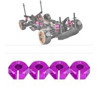 Fdit Aluminum Alloy -Rad Adapter Package, All 1/10 Skale RC Models, Multiple Color and Thick Options (7.0MM purple)