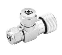 Fdit Aquarium Tank Needle Tap for Aquarium System Co2 Regulator(02#)