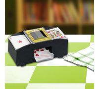 Fdit Automatic Card Shuffler Machine Professional Card Shuffling Device High Speed Battery Powered Shuffler for Poker Blackjack Texas Holdem with Fingertip Control Shuffles Up to 2 (As Shown)