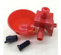 Fdit Automatic Chicken Water Cups Adjustable Filling Poultry Drinking Bowl for Chicken Duck, Premium Plastic Material, 5pcs for Poultry Farming