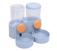 Fdit Automatic Hanging Pet Food Bowl Water Dispenser for Cats Dogs, Space Saving Self Feeding Station for Balanced Diet and Active Lifestyle (Blue)