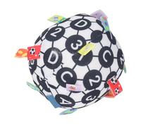 Fdit Babies Soft Fabric Ball Rattle Toy Visual Sound Training Improve Coordination Sphere Interaction for Entertainment Plush (Letter Style)