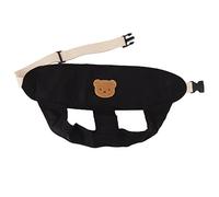 Fdit Baby Chair Harness, Length Adjustable Soft Breathable Baby Feeding Safety Strap with Secure Locking Mechanism for High Chairs and Seated Dining Use (Black)