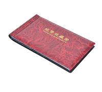 Fdit Banknotes Collection Holder, Sufficient Transparent Paper Money Album with 30 Pages for Holding 60 Banknotes for Money Collectors(rose Red)
