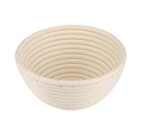 Fdit Banneton Proofing Basket, European-Style Handmade Basket Round Shape Bread Rattan Basket Natural Cane Bread Baking Kit(18 * 9Cm)
