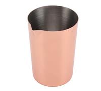 Fdit Bartending Cup, Stainless Steel Cocktail Mixing Cup with Large Diameter and Pouring Spout, Dishwasher Safe Rust Proof, for Home Bars and Professional Bartenders (Plated Copper)