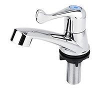 Water Dispenser with Tap, Fdit Basin Faucet Single Handle Water Nozzle Cold Water Tap G1/2 Electroplate for Bathroom Kitchen Rest Room Bathtub Tail Handle G1/2