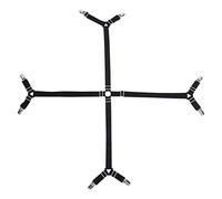 Fdit Bed Sheet Holder Straps High Elastic Band Adjustable Bedding Accessories for Bed Sheets Sofa Cushions Electric Blankets Mattresses Fixing（Nylon）(black)
