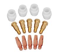 Fdit Binzel 24 Kd Mig Souding Fakkelparts 14 STCS Tip Gas Diffuser Tip Holder (Binzel 24KD (1.0mm Conductive Nozzle))