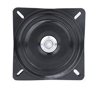 Fdit Black Metal Turntable Stand, 150x150mm Heavy Duty Rotating Display Base for Craft Showcases Office Chairs Desk Organisers Silent 360° Bearing