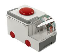 Fdit Box Ambulance Shape, Double Layer Large Capacity Handle (Grey)
