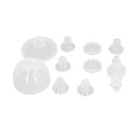 Fdit Breast Pump Flange Inserts Set for S9 S10 S12, Soft Silicone Breast Pump Accessories for Umeasy, for OMF, for Padram, Includes 13mm 15mm 17mm 19mm 21mm Flanges, 2pcs Duckbill Valve, Easy to