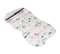 Fdit Breathe Freely Thanks to The Cotton Stroller Cushion: Soft Stroller Insert, Newborn Mat for All Seasons, Comfortable Baby Car Insert (Cloud)