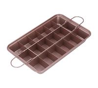 Fdit Brownie Baking Tray Brownie Mold 18 Grid Cake Pan High Carbon Steel Non Stick for Kitchen Restaurant Dessert Shop with Even Heat Distribution Food Grade Material