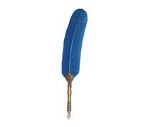 Fdit Calligraphy Kits for Adults Calligraphy Pen Set with 1-5mm Flat Nib Gift Box Featuring Exquisite Carved Patterns Stainless Steel Feather Pen for Gothic Italian Writing (Peacock Blue)