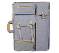 Fdit Canva Large Art Bag, Portable Sketch Board Bag for Artists, 4K Drawing Board and Supplies, Adjustable Strap, for Artists (Grey)