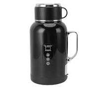 Fdit Car Electric Kettle, 1300ml Portable Hot Water Boiler with LED Temperature Display for Coffee Tea Milk, 304 Stainless Steel Inner Liner and Food Grade PP Lid