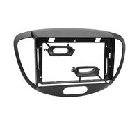 Fdit Car Stereo Fascia Panel for I10 2007-2013, 9 Inch Black (With Wire | Navigation radio dash frame, ABS plastic build, protective bezel overlay, modern head unit support, precise vehicle