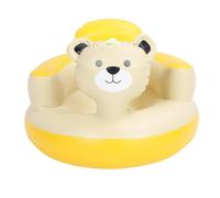 Fdit Cartoon Bear Design Baby Inflatable Sofa with Built-in Air Pump for Easy Inflation, Comfortable Chair with Backrest for Toddlers, Ideal for Daily Play and Bathing, Applicable for Indoor and