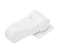 Fdit Childproof ABS White Door Lever Locks Sturdy Adhesive Preventing Toddlers Opening Doors 4Pcs for Child Safety