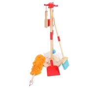 Fdit Children Housekeeping Toy Kit Complete Kids Cleaning Tools Set, Imaginative Role Pretend Home Play, Suitable for Motor Skills Development, Basswood Plastic Cloth