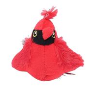 Fdit Chirping Bird Cat Toy, Self Entertainment Stimulated Interactive Pet Exercise Toys Lifelike Birdie Tweets for All Breeds Cat (Red)