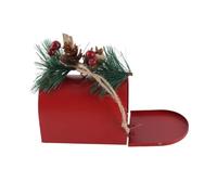 Fdit Christmas Mailbox Pendant Hanging Ornament Red Iron Plastic Xmas Tree Decoration Christmas Tree Ornament Holiday Decoration with Festive Design for Home Wall Window Door